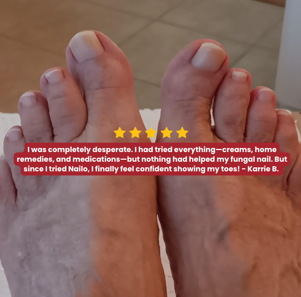 NEW Nailo™ 2.0 : get healthy, smooth, and clear toenails in 14 days.